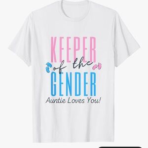 Amazon Unisex Shirt - White with Pink and Blue Print